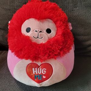 BNWT 12" Maruta the Red Gorilla Ape Valentine Squishmallow Kellytoy Plush Hug